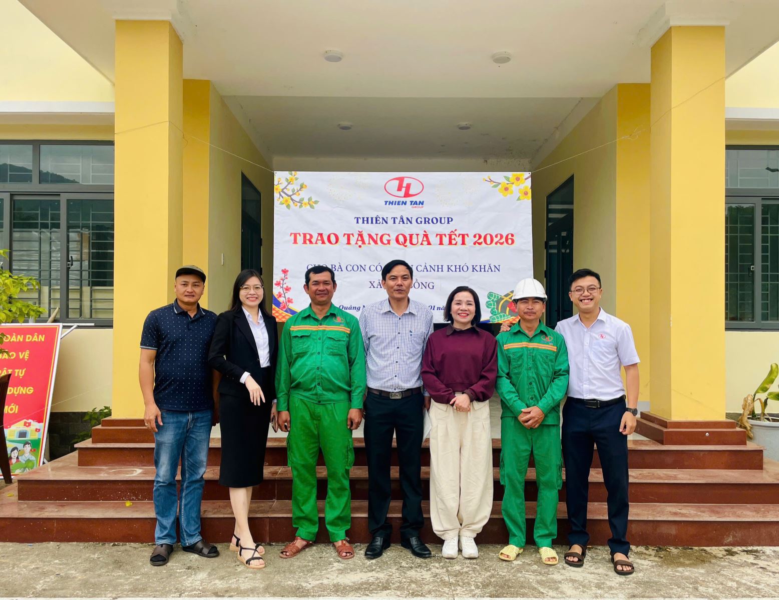THIEN TAN GROUP | REMISE DE CADEAUX DU TÊT AUX FAMILLES DÉFAVORISÉES DE LA COMMUNE DE TRA BONG