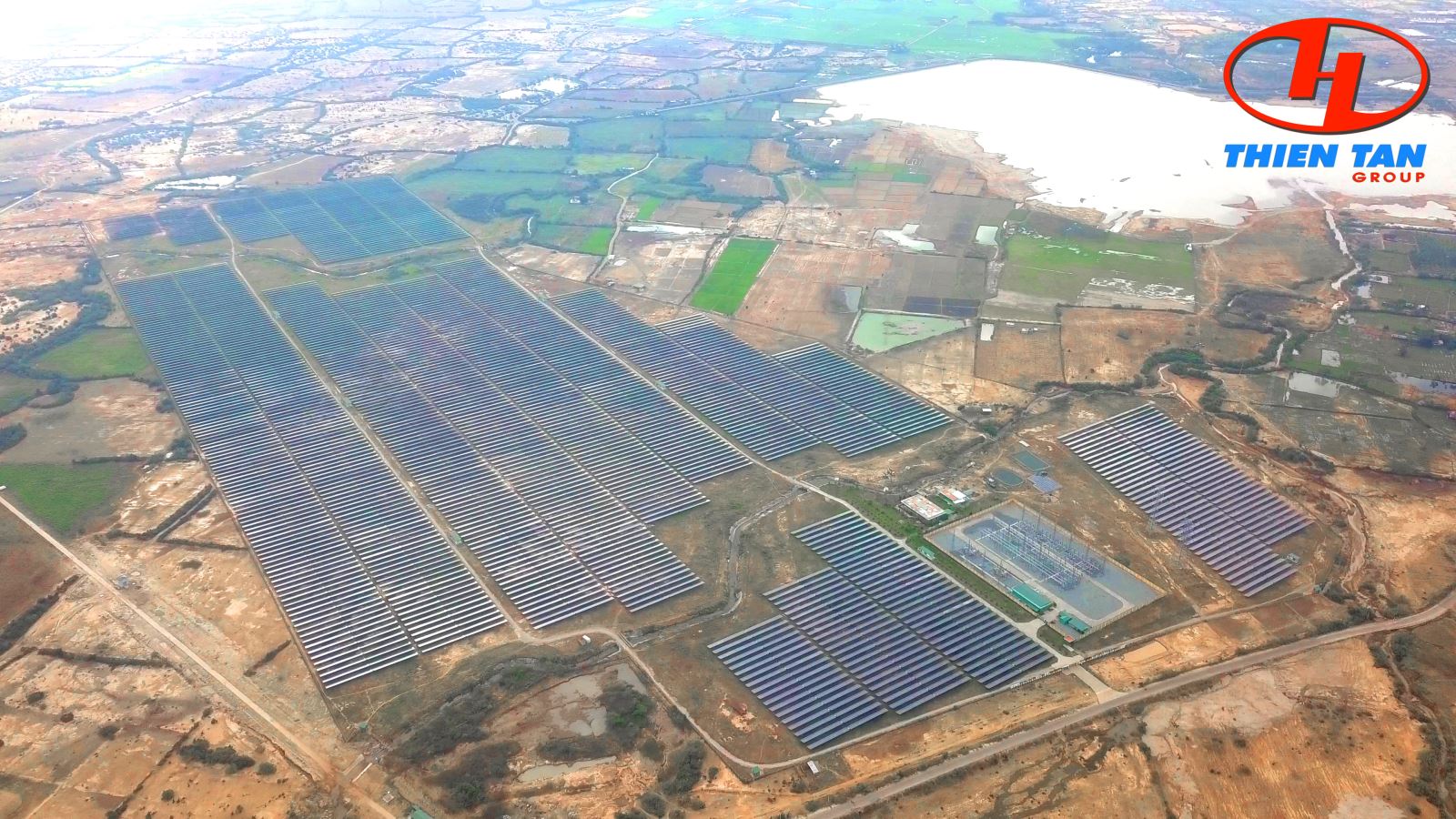 Vue panoramique du projet solaire Thien Tan